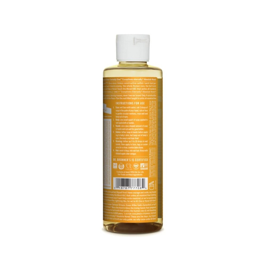 Dr Bronners Citrus Orange Pure-Castile Soap 237 Ml