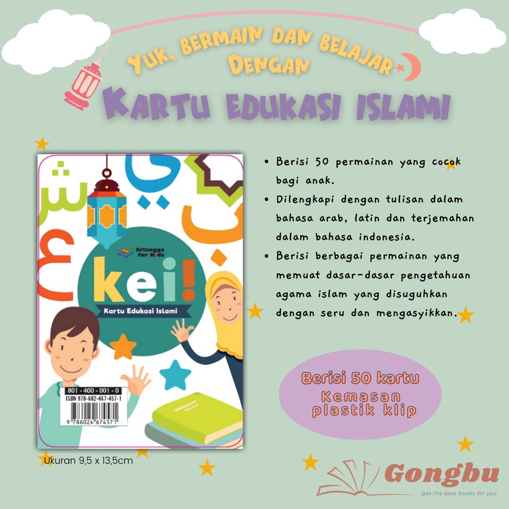 

KARTU EDUKASI ISLAMI (KEI) FLASH CARD ERLANGGA FOR KIDS