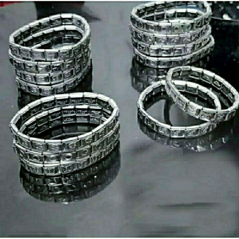 Gelang pria Stenlies stell Anti karat model per keren Fashion,aksesoris PREMIUM QUALITY IMPORT KOREA-4