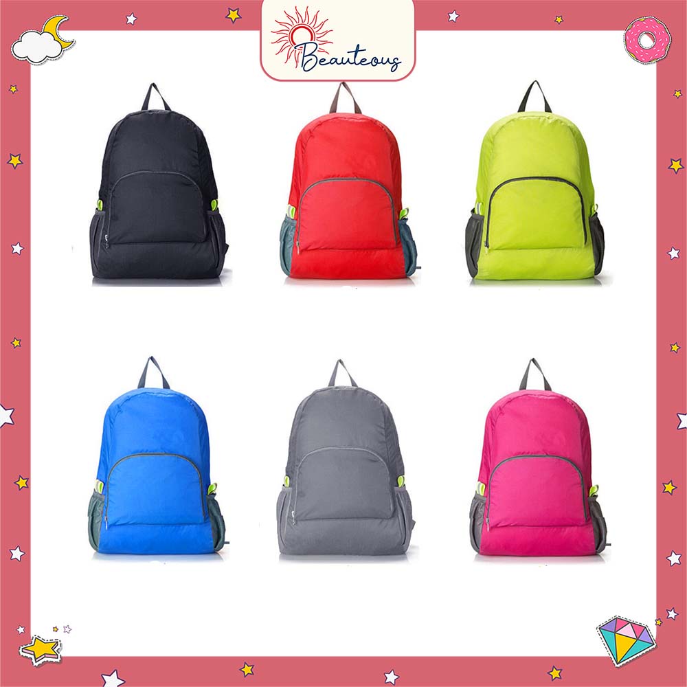 Tas Ransel Lipat Backpack Travel Bag Foldable Waterproof Tas Punggung