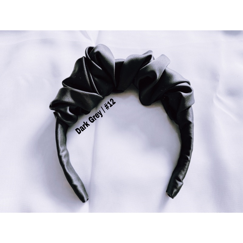 [TERMURAH] Bando scrunchie | Bando kerut bahan satin premium ukuran L