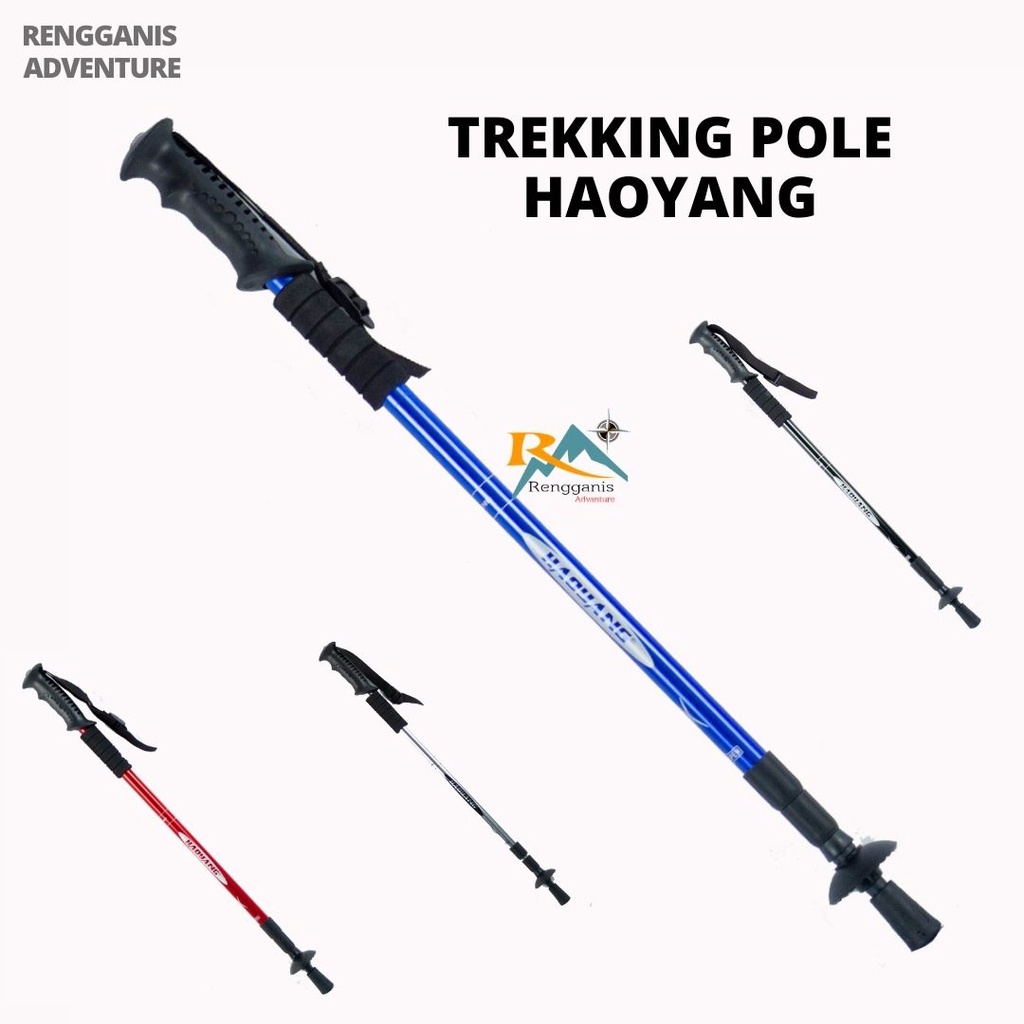 Trekking Pole HAOYANG ANTI SHOCK Tongkat Hiking Tracking Pole