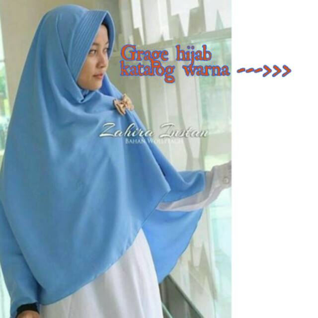 Daily khimar jilbab instan bergo simple pet antem rere hijab sally jilbab jumbo syar'i wolfis