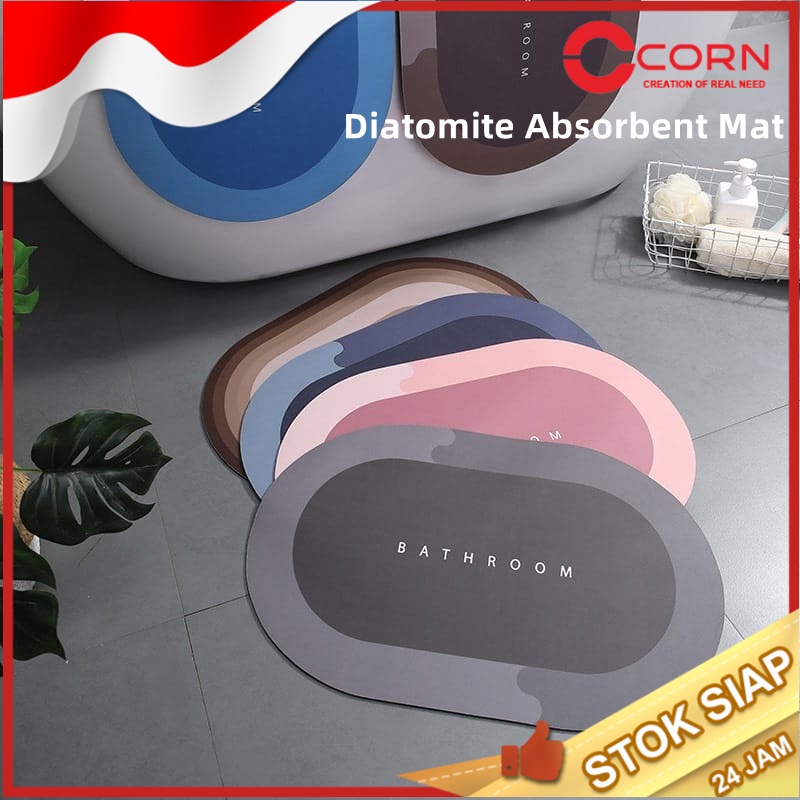 Karpet Kamar Mandi Menyerap Air Terkini Anti Slip Estetik Tebal Meteran Q9P9 Kekinian Toilet Best Mo