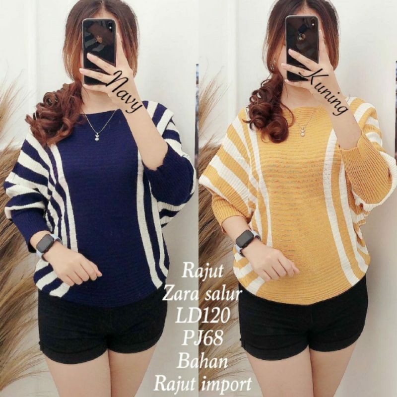 Atasan Rajut Zara Salur