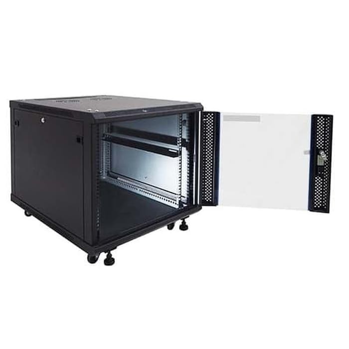 Indorack IR8010G Standing Close Rack 19&quot; 10U Glass Door Depth 800mm 10U INDORACK