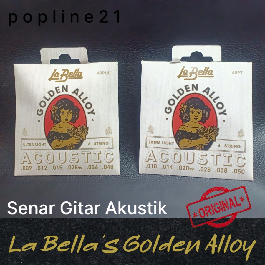 Senar gitar akustik La Bella Golden Alloy / Acoustic String LaBella 09