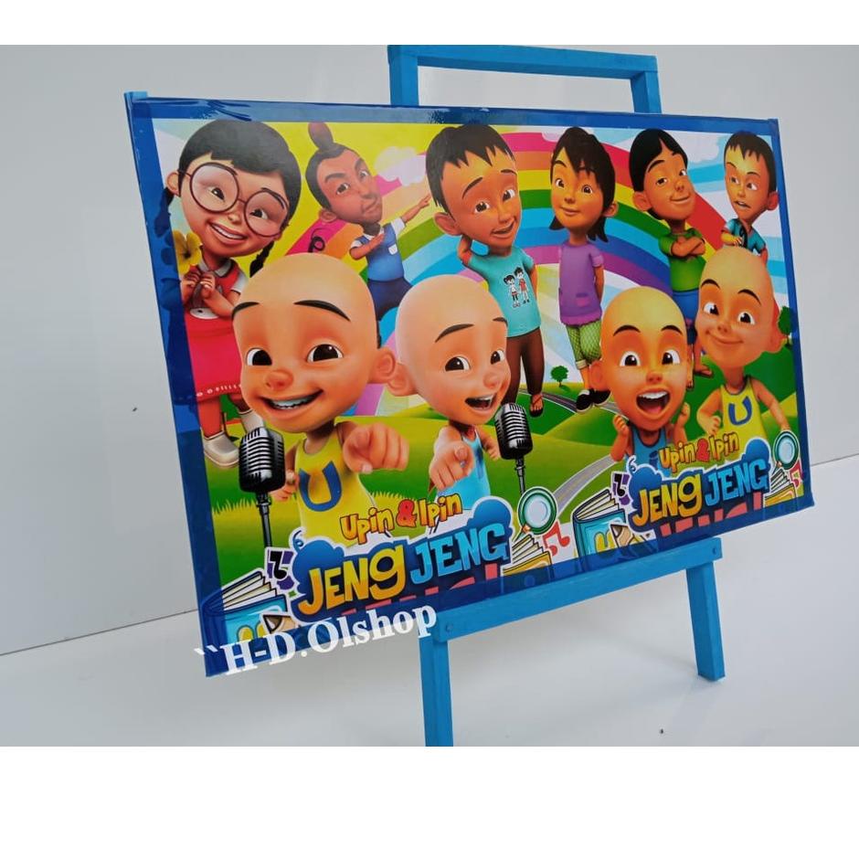 

[PROMO 0AM44] papan tulis anak white board dengan penyangga karakter ukuran 30x50 Stock Banyak