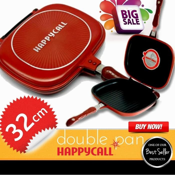 [ 32 CM ] happy call 32CM JUMBO Teflon Bolak Balik