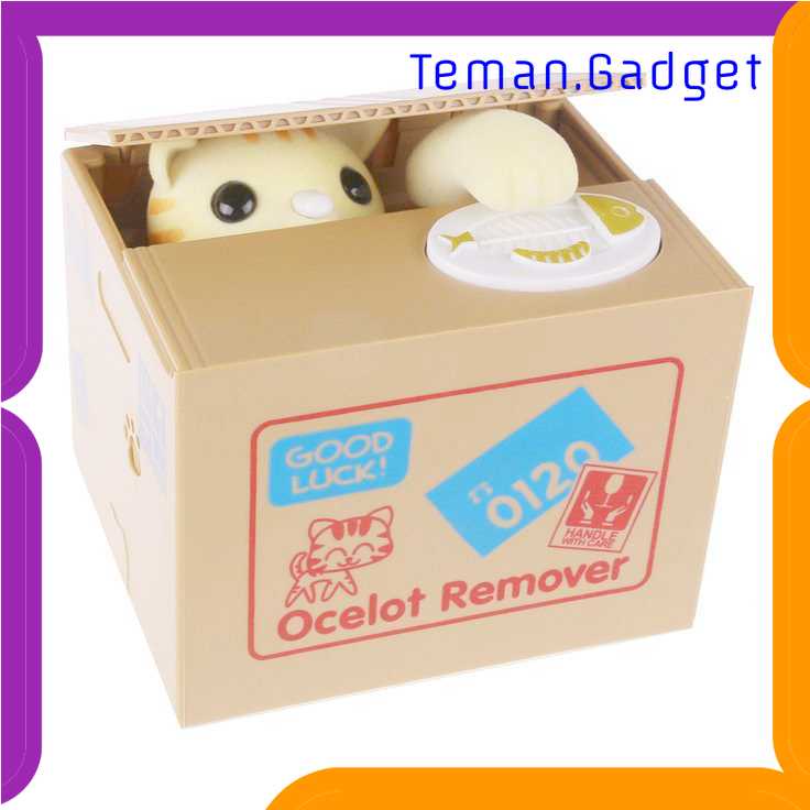 TG-MA Ocelot Remover Celengan Kucing Lucu Steal Money Cat Piggy Bank