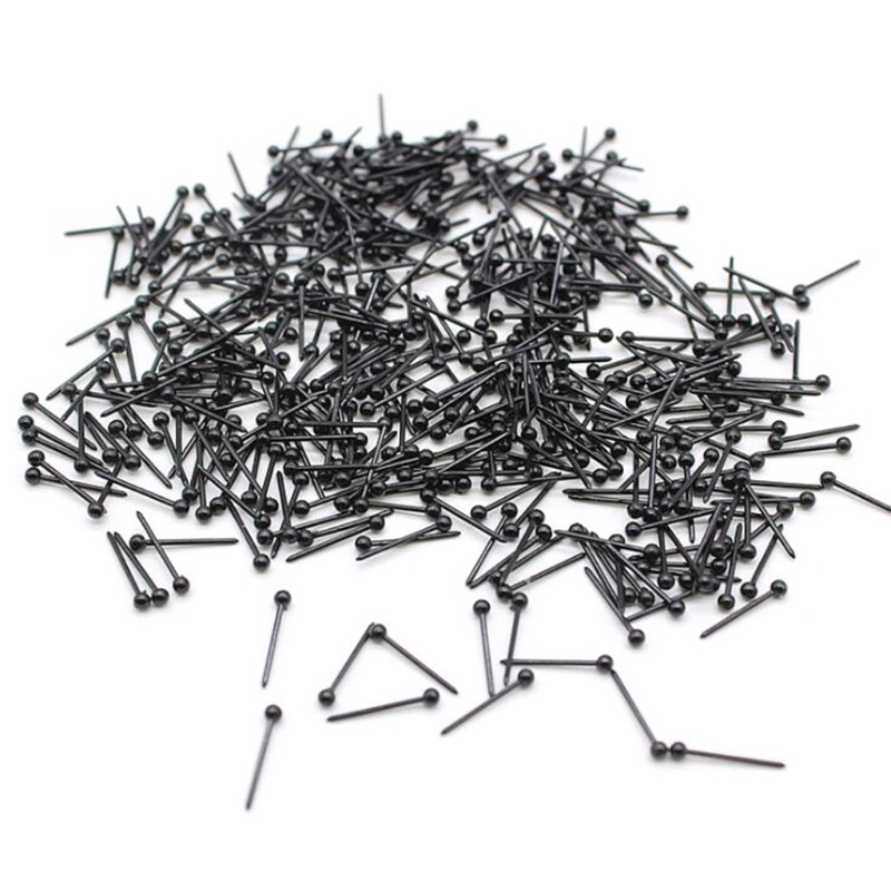 SIY  1000 Pcs Hypoallergenic Plastic Earrings Sticks Studs Pins Bars Ear Piercing Retainer Jewelry Making Findings DIY Supplies