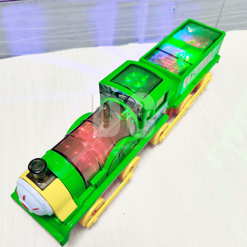 Universal Small &amp; Train Flash Electric Mainan Kereta Api Dengan Lampu &amp; Musik