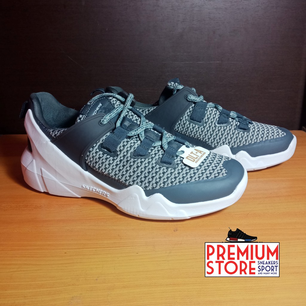 SKECHERS DLT-A DK.GREY/WHITE 173177