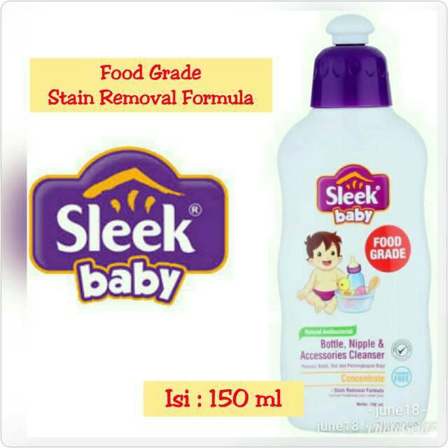 Sleek Bottle and Nipple Cleaner 150ml - Sabun Pembersih Botol dan Dot Bayi 150ml