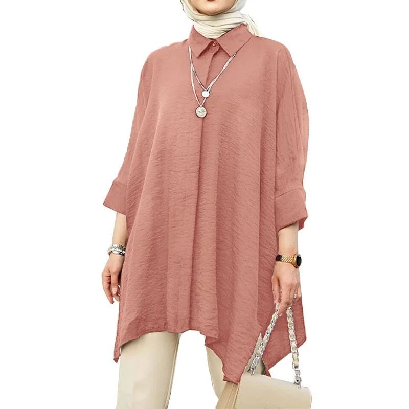 RASYA BATWING BLOUSE HS CRINKLE AIRFLOW PREMIUM LD 144 CM PB 66 CM KANCING AKTIF BLOUSE WANITA TERBARU KOREAN STYLE 2023 KEKINIAN ATASAN WANITA CASUAL LENGAN PANJANG KEMEJA WANITA MUSLIM VIRAL