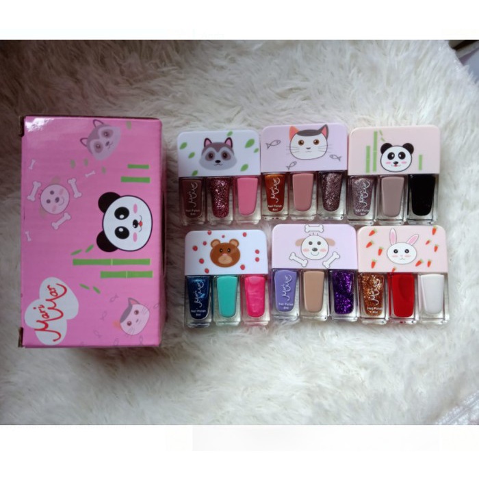 Marimar 3 In 1 Kutek Nail Polish 6 Ml / Cat Kuku 3 Warna