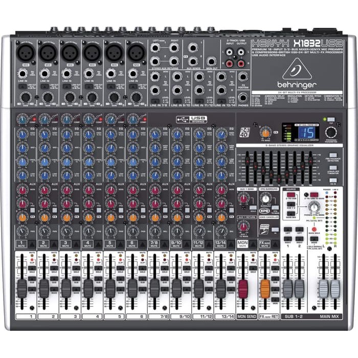 Behringer X1832USB / Xenyx X1832 USB - X 1832 USB Mixer Audio With Soundcard + Efek