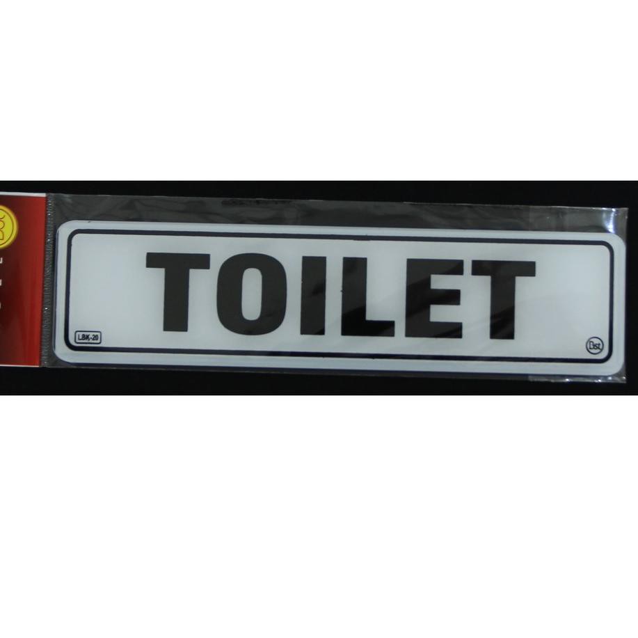 

PROMO BESAR (xit-597) Papan Label Akrilik Tulisan Toilet