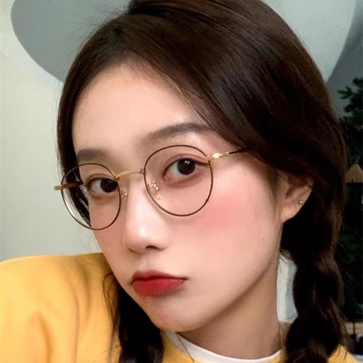 kacamata retro bulat metal /Kacamata Harry Potter  Glasses / anti blue-ray Glasses Eyewear