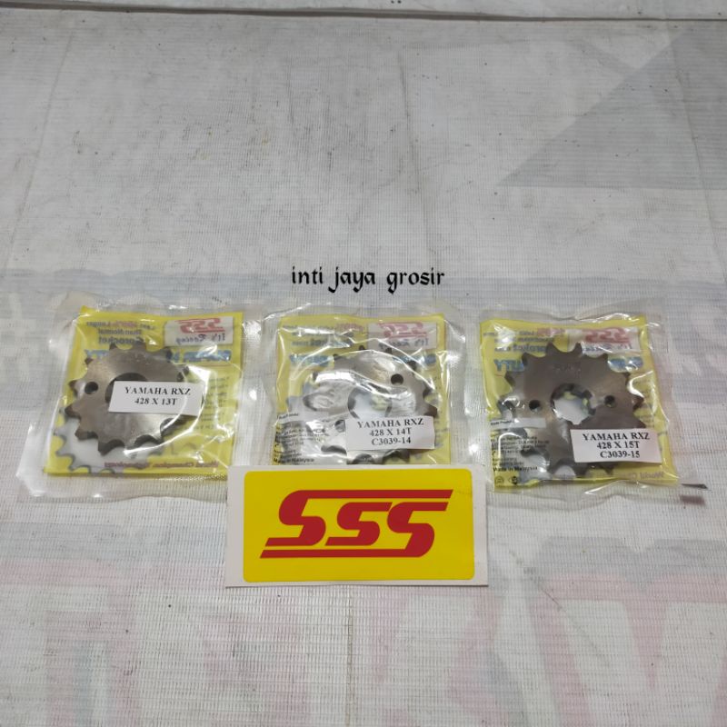 Gear Depan SSS 428-13-14-15T Tebal RXZ RXKing Jupiter Vision R15V3 F1ZR Bison JupiterMX