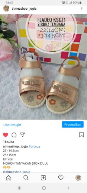 SANDAL PESTA ANAK CEWE FLADEO KIDS