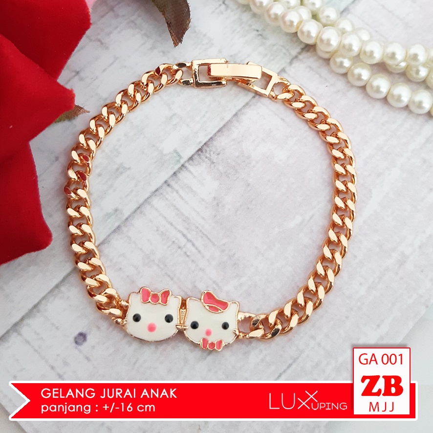 GA 001 GESER Gelang Anak Perempuan Perhiasan Ekonomis Anak Karakter Hello Kitty Aksesoris Gelang Xuping Anak Luxx Xuping