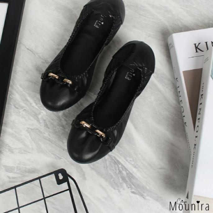 ◘ Yuka Flat Shoes By Ceisya Mounira ✷