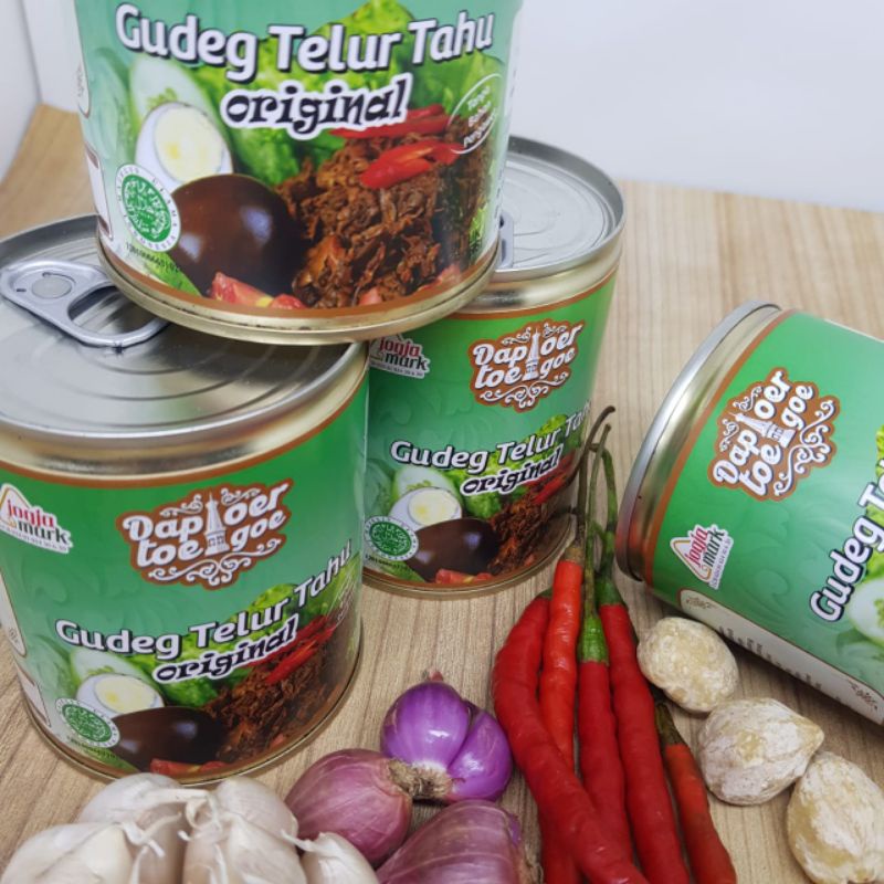 

Gudeg Kaleng Jogja Premium Dapoer Toegoe, Gudeg Telur Tahu Original. gudeg kaleng 350gram Oleh oleh khas jogja