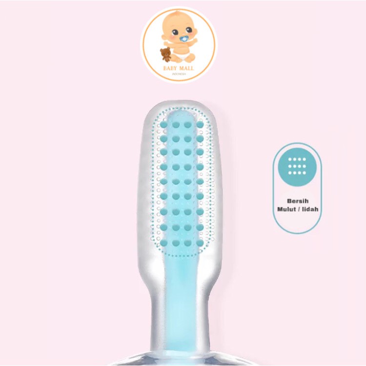 Babymall.id✨ Sikat Gigi Bayi Gagang Silicon / Finger Tooth Brush / Pembersih Mulut Bayi