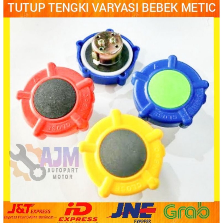 TUTUP TENGKI VARIASI BEBEK METIC MERAH BIRU KUNING