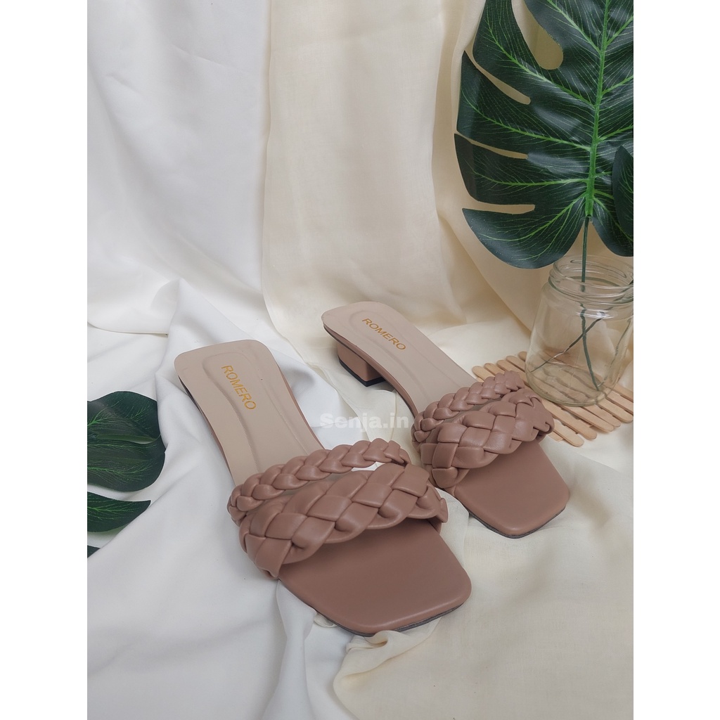 SANDAL WADGES WANITA HAK PENDEK MODEL KEPANG TERBARU 2021