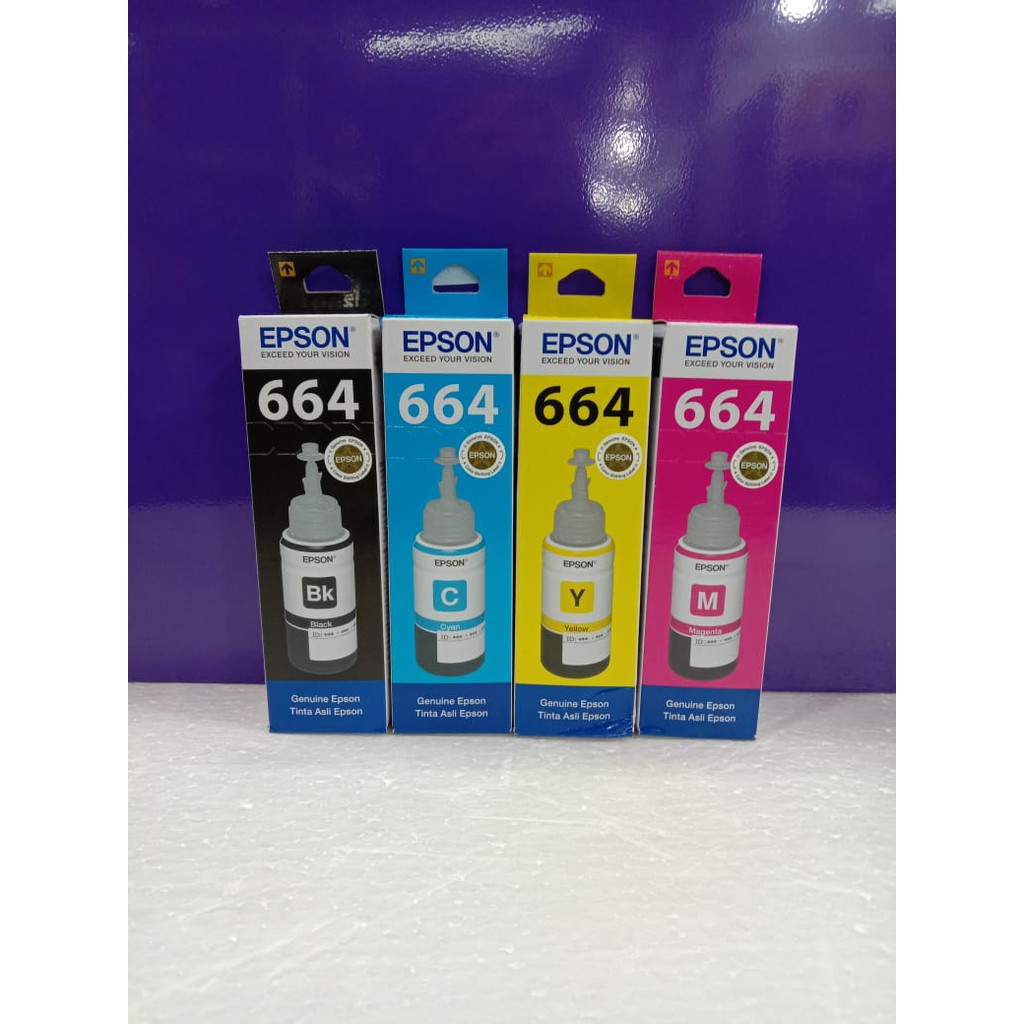 TINTA REFILL EPSON 664 ORIGINAL ALL COLOUR