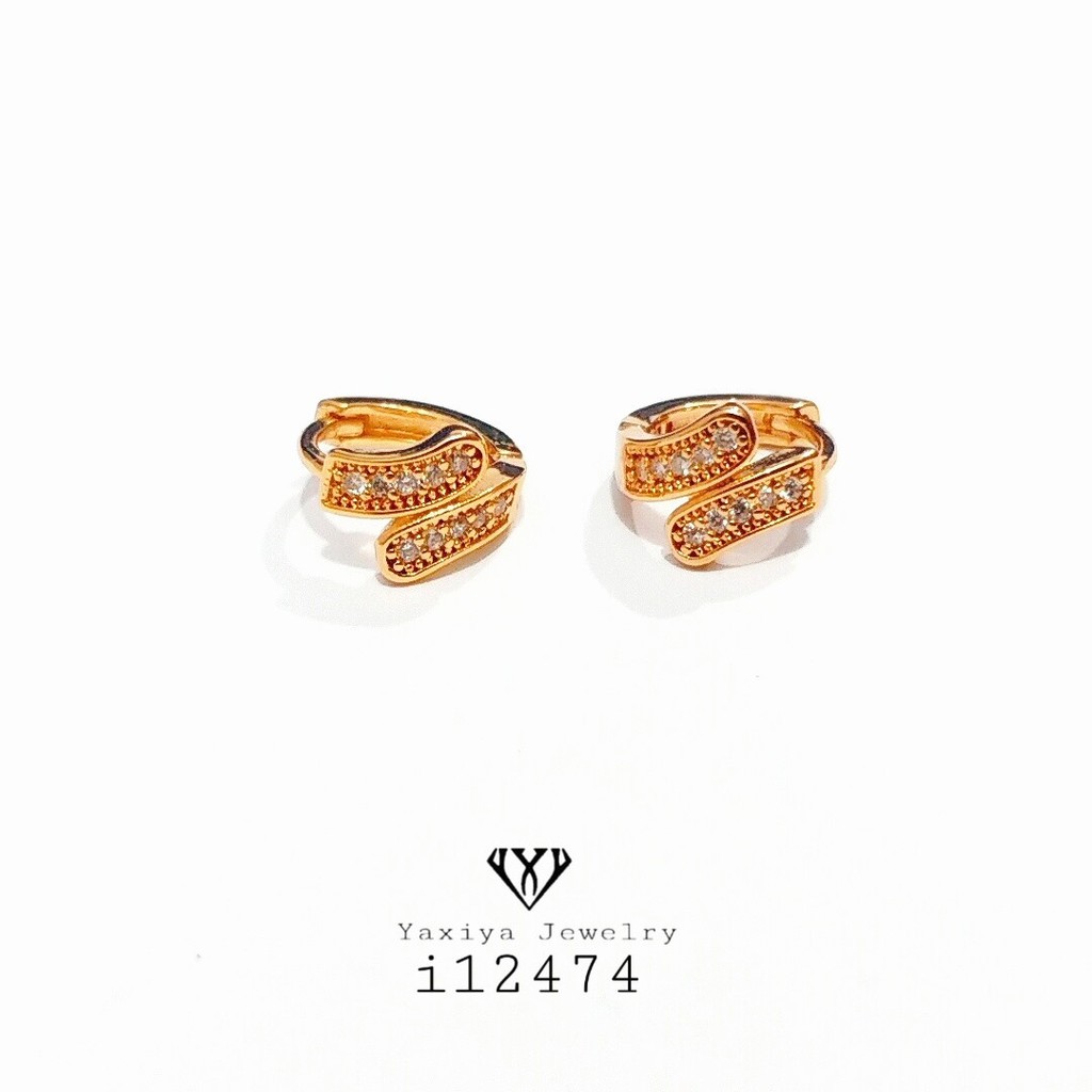 

Anting Wanita Permata Perhiasan Lapis Emas 18k Yaxiya Jewelry 283