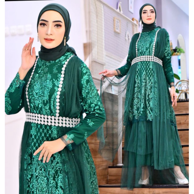 GAMIS MADURI NEW//GAMIS PESTA//GAUN MEWAH//KEBAYA BROKAT//GAMIS KEBAYA//GAMIS TULLE//BY PELAMINAN