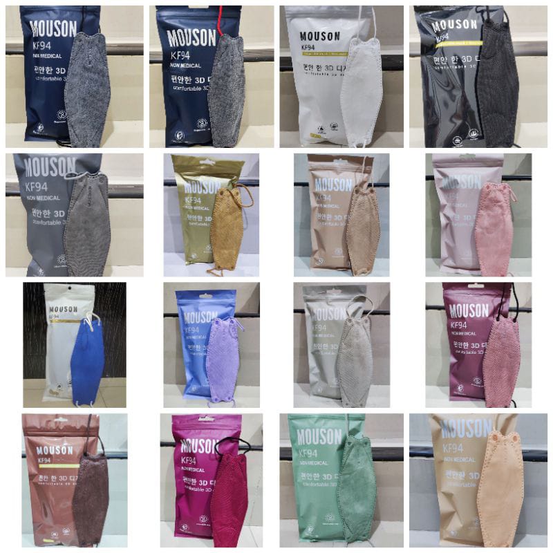 masker mouson kf94 4ply masker korea  4 lapisan kualitas bagus 1 bungkus isi 10 pcs