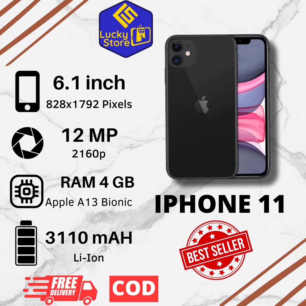 iPhone 11  64GB/128GB/256GB Second Original Ex Inter all Operator Mulus