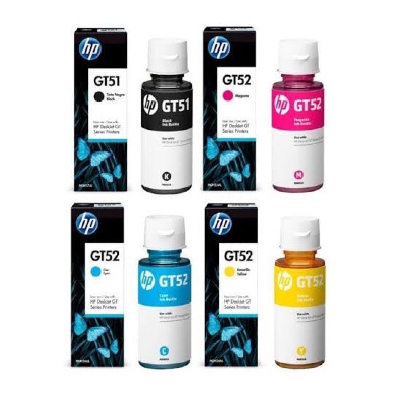 1 Set Tinta HP GT51 GT52 original
