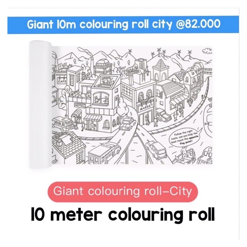 

10m giant colouring roll