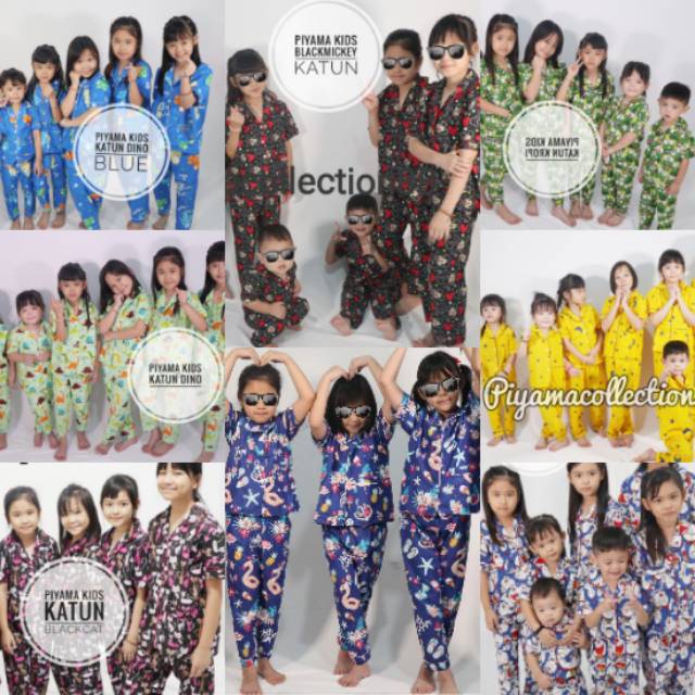 {BISA PILIH MOTIF} part 2 / PIAMA ANAK 7 - 10 TAHUN STELAN BAJU TIDUR KATUN JEPANG KARAKTER