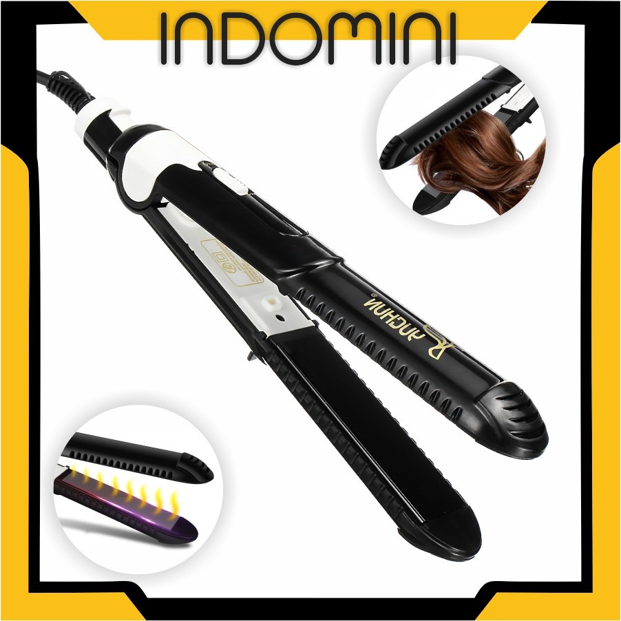 INDOMINI R363 Catokan Import Yuchun Catok Rambut Hair Straightener Catokan 2in1 Lurus dan Curly