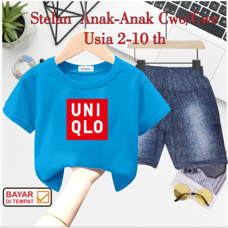 ((IB))SETELAN ANAK2 UNISEX SEMI JEANS/U4IQL0 DIGITAL SABLON