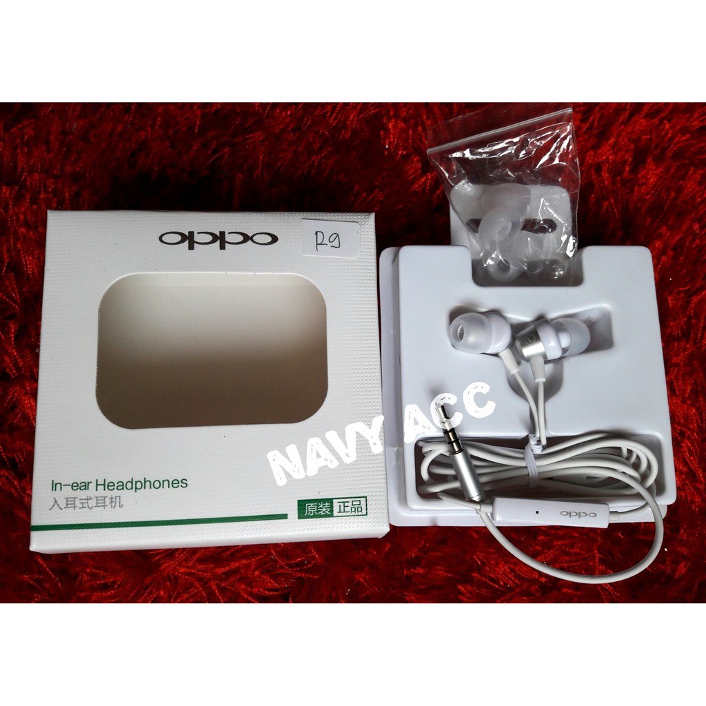 Handsfree - Headset - Earphone Oppo ORIGINAL Oppo F1 KARET