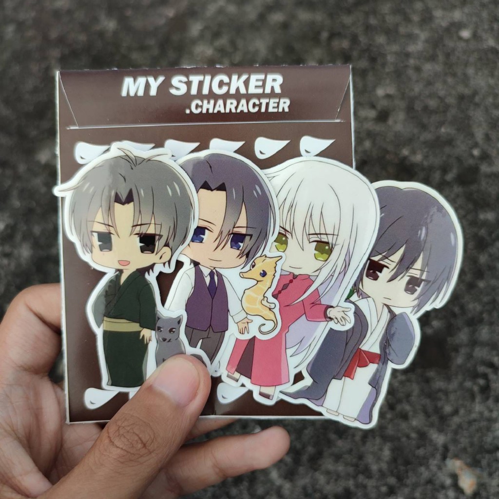 Sticker Anime Terlengkap - Stiker Fruits Basket - 1 Set isi 7