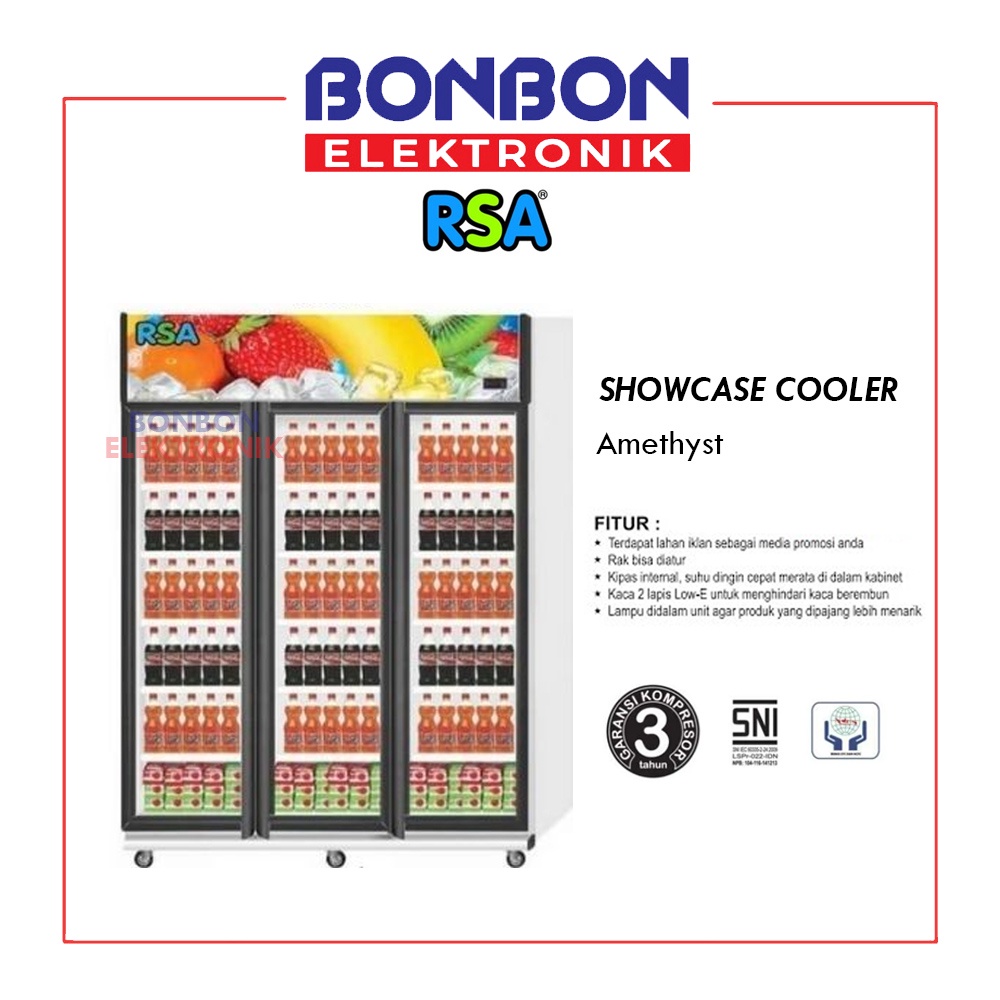 RSA Showcase Display Cooler Amethyst
