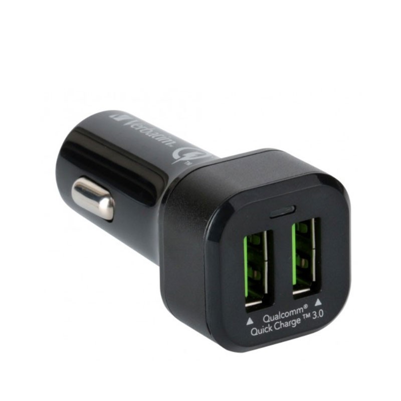 Verbatim Dual Ports QC3.0 Car Charger 65797