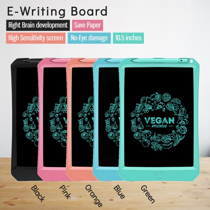 

E-Writing Drawing Board Pad 10.5" High Sensitivity, Papan Tulis Grafik - Hitam promo