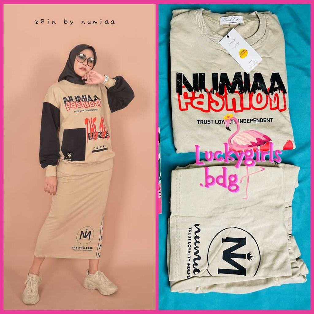 numiaa zein setelan rok terbaru