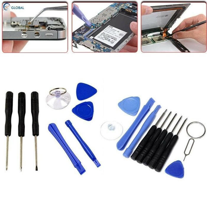 obeng set 11 in 1 tools opening screw alat pembuka casing hp *AS04