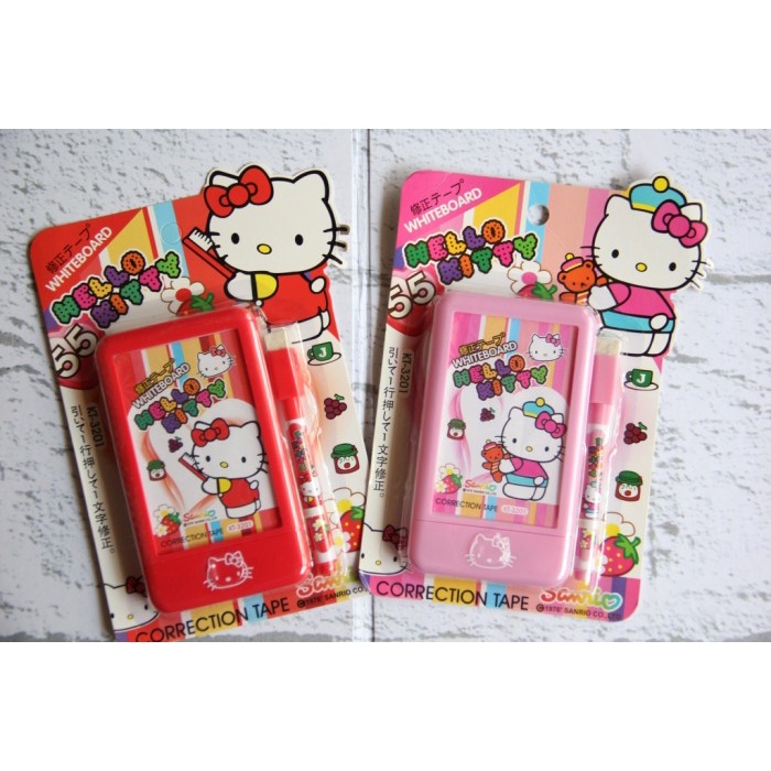 

Mantap Correction Tape Hello Kitty Whiteboard+Spidol 55M Kt-3201 Murah