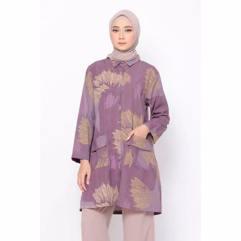 PRELOVED IFANA PURPLE TUNIK BY ZM (Zaskia Adya Mecca)